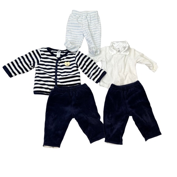 Baby Club Clothes Bundle Unisex Fleece Soft Blue 3-6 Months - Picture 1 of 12